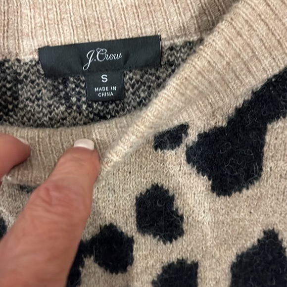 JCREW animal print sweater Small - Picture 2 of 8
